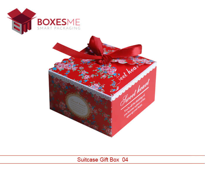 Suitcase Gift Box Custom Printed Suitcase Gift Box BoxesMe