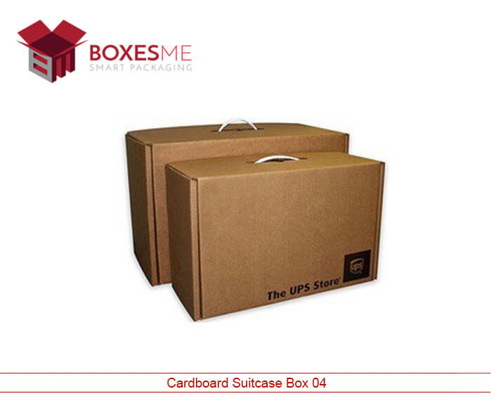 Cardboard Suitcase Box Custom Printed Cardboard Boxes BoxesMe